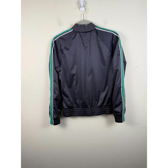 Nike Women's MEDIUM Court Stadium Tennis Jacket Black Purple Green 933760-009 - Picture 2 of 5